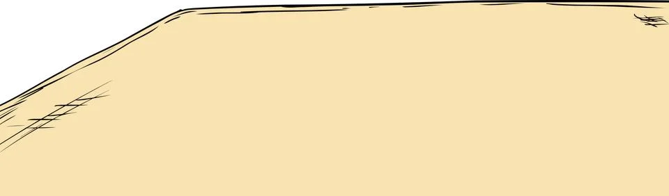 Corner of empty table with copy space Stock Illustration