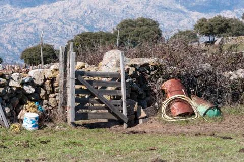 A corner in the farm Stock Photos