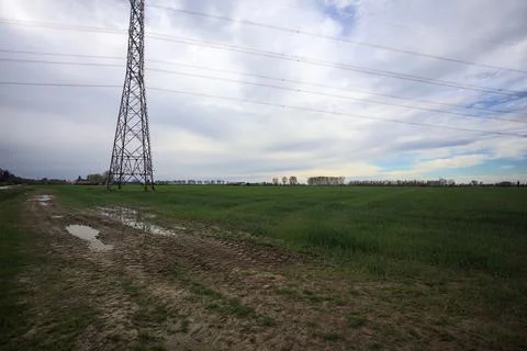Corner of a field Stock Photos