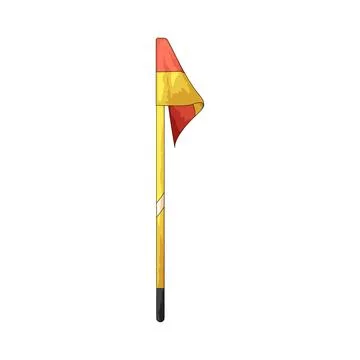 Corner Flag illustration Stock Illustration