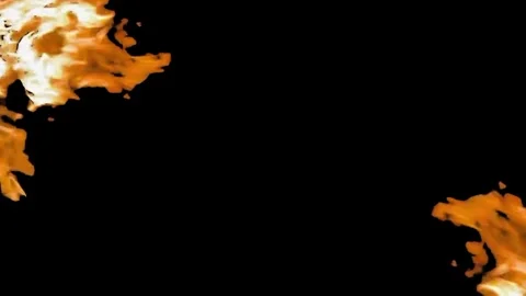 Corner Flames with Dark Background 스톡 동영상 330670112