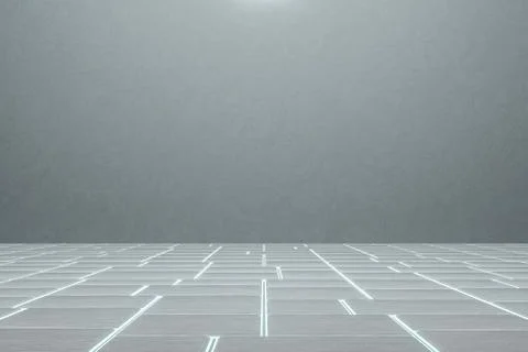 Corner floor with tile cube floor, 3d rendering. Stockillustratie