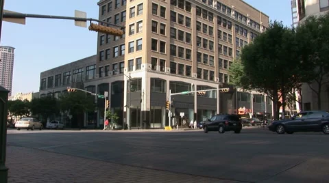 Corner fo 6Th and Congress in Austin Vídeos de archivo 3306466