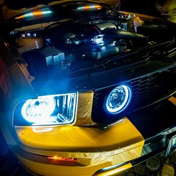 Corner focus car Stock Photos