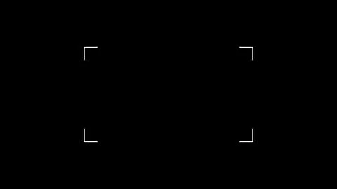 Corner Focus Frame Overlay, Viewfinder Guide with Framing and Alignment Marke Illustrazione stock