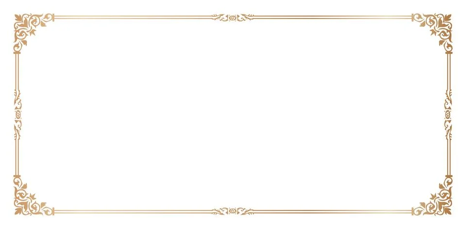 Corner frame ornament Stock Illustration