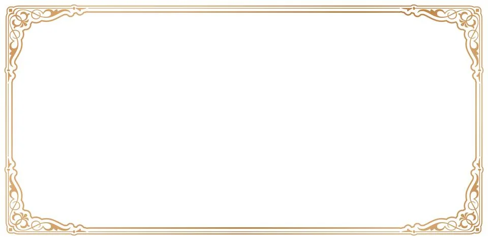 Corner Frame Ornaments Stock Illustration
