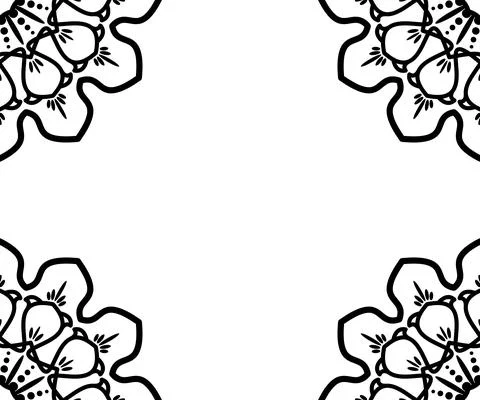 Corner frame pattern Stock Illustration