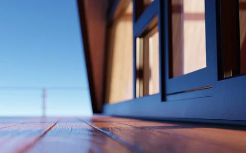 Corner house background Ilustración de archivo