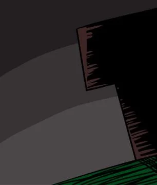 Corner of House at Night Ilustración de archivo