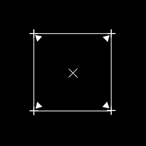 Corner Indicators with Target Cross Stock Footage 306097959