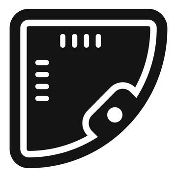 Corner jacuzzi icon, simple style Stock Illustration