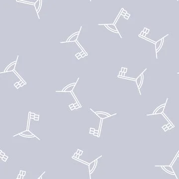 Corner kick line seamless pattern Stock Illustration