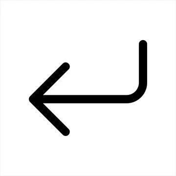 Corner line icon vector illustration isolated on white background Stock Illustration