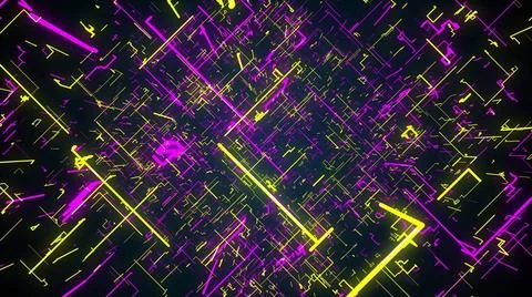 Corner lines, computer generated. 3d rendering digital background Corner l... 写真素材