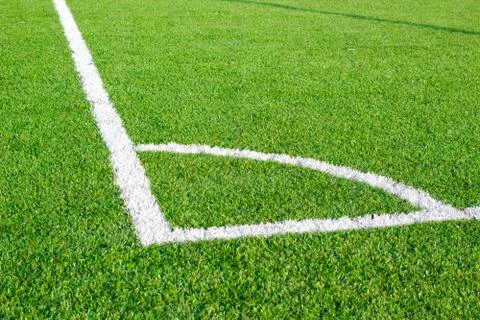 Corner marking lines Stock Photos