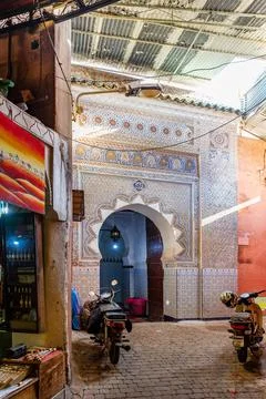 Corner of Marrakesh, Morocco Stock Photos