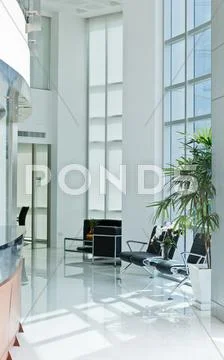 Corner in modern office Stock Photos