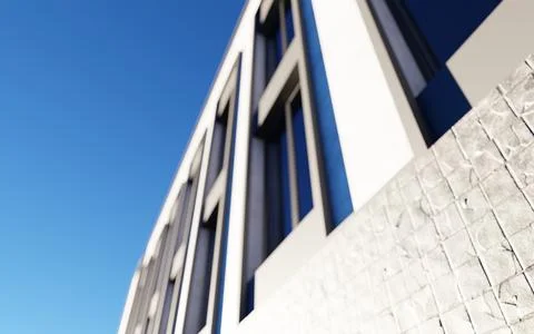 Corner office background Ilustración de archivo