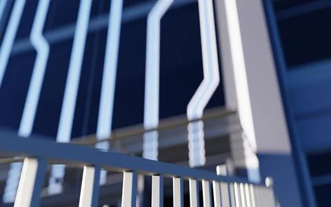 Corner office background Stock Illustration