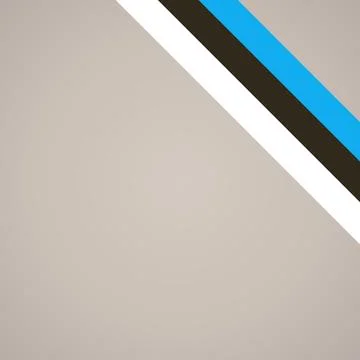 Corner ribbon flag of Estonia Stock Illustration