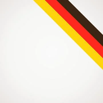 Corner ribbon flag of Germany Stock Illustration