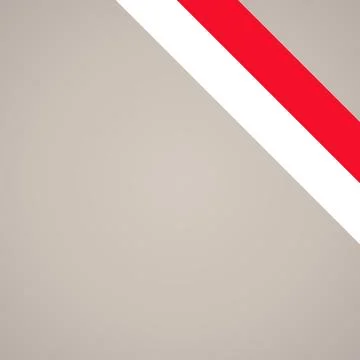Corner ribbon flag of Monaco Stock Illustration