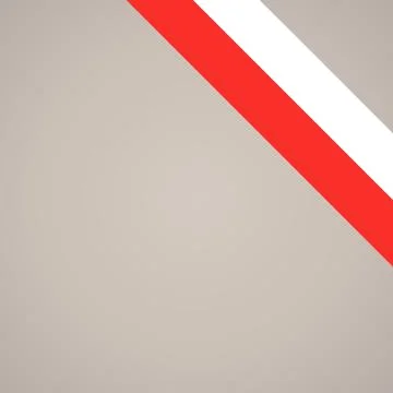 Corner ribbon flag of Poland, Thuringia and Tyrol Stock Illustration