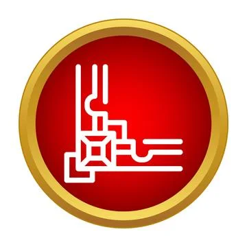 Corner scroll decorative border line icon Stock Illustration
