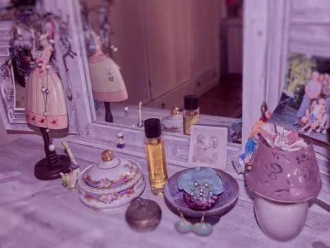 A corner for self pampering in the bedroom Stock Photos
