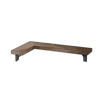 Corner shelf illustration Stock Illustration