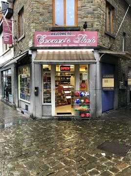 Corner shop mini market Stock Photos