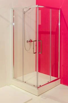 Corner Shower Cabin Stock Photos