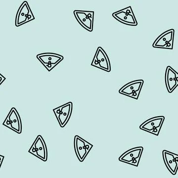 Corner sink line vector seamless pattern Stock Illustration