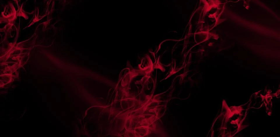 Corner Smoke Flame Effect Stock Illustration