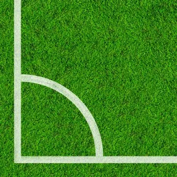 Corner of soccer field Illustrazione stock