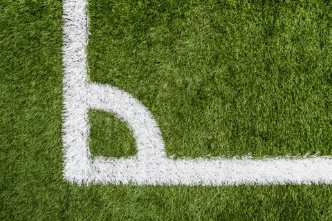 Corner of the soccer field Stock-Fotos
