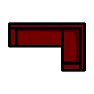 Corner Sofa Icon Stock Illustration
