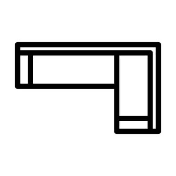 Corner Sofa Icon Stock Illustration