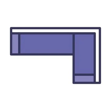 Corner Sofa Icon Stock Illustration