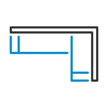 Corner Sofa Icon Stock Illustration