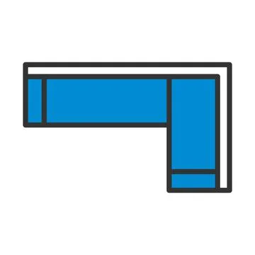 Corner Sofa Icon Stock Illustration