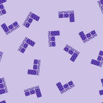 Corner sofa top view glyph vector seamless pattern Stock Illustration