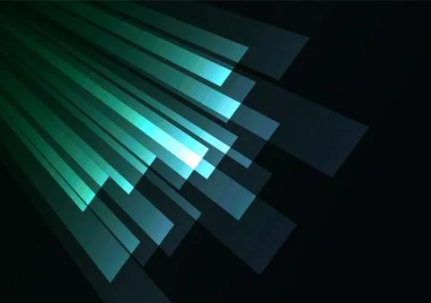 Corner speed rush turquoise bar abstract background Stock Illustration