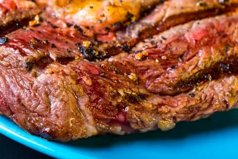 Corner of a steak Stockfoto's