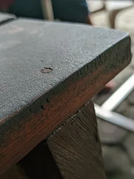 Corner of the table Stock Photos