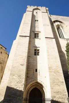 Corner tower of the building. Stock Photos