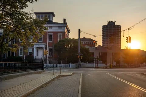 Corner of Townsend and Genesee Stock Photos