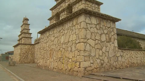 Corner-View Of San Cristobal Bell-Towers, Bolivia Stock-Footage 108862389