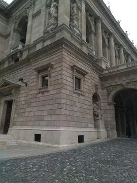 Corner view of St. Stephen’s Basilica 库存照片